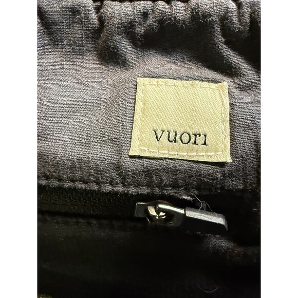 Vuori Drawstring Lounge Shorts, Raw Edge Hem, Charcoal, Women's Size Medium - Picture 3 of 4